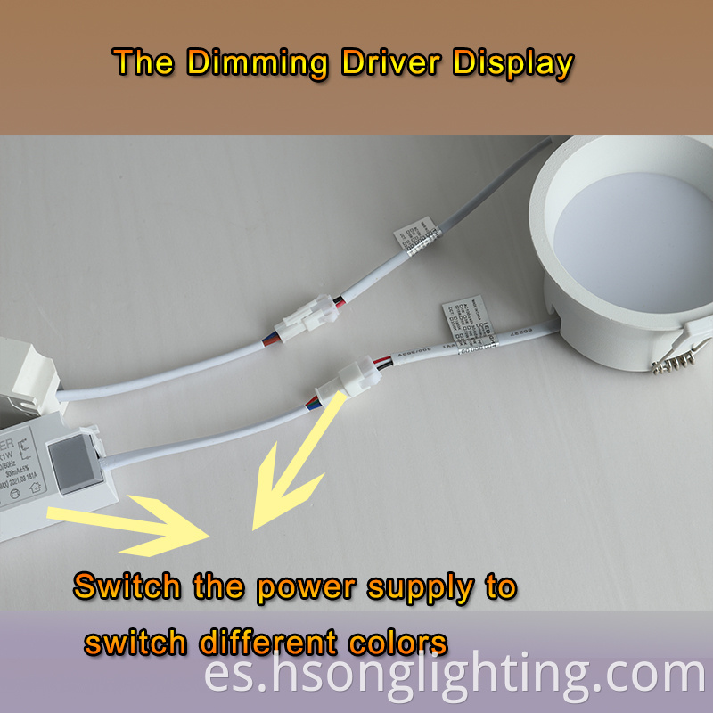 Nuevo comercial Diming LED Downlight 7W LED LED empotrado Hotel Downlight para oficina